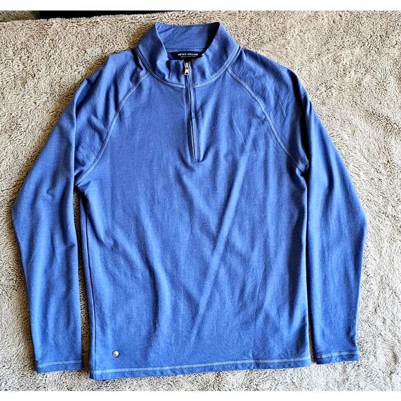 Peter Millar Crown Crafted Excursionist Flex Quarter-Zip Sweater  Mens Sz S - Picture 8 of 8
